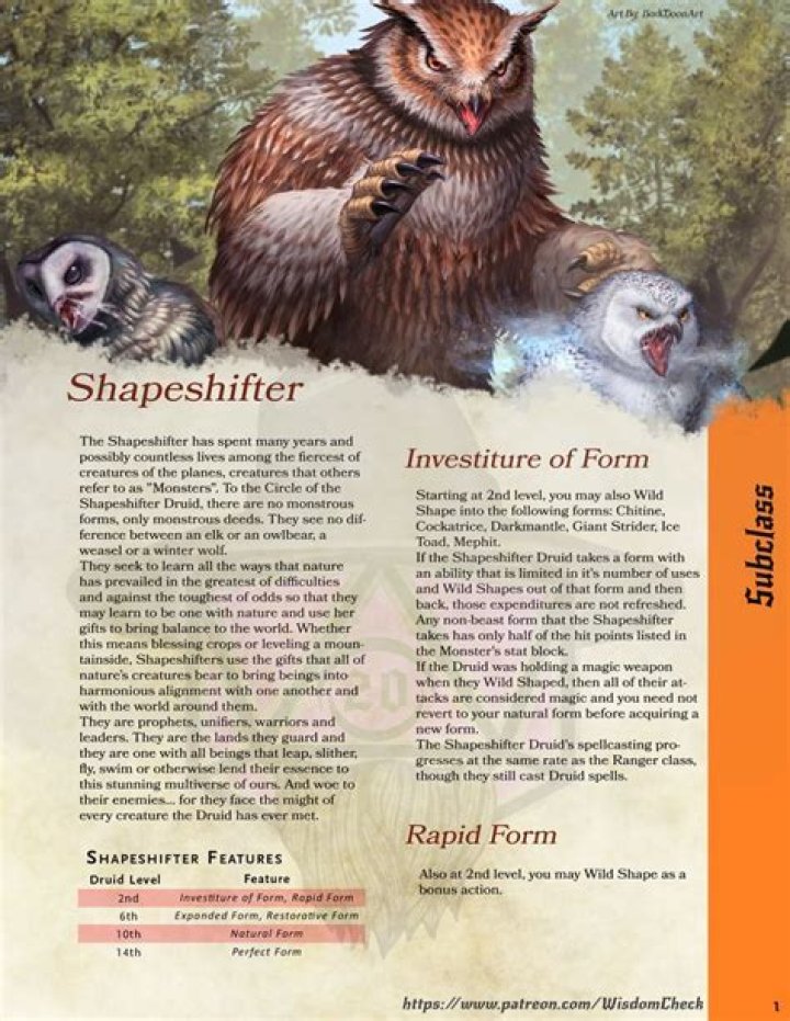 Is a shapeshifter every creature type?